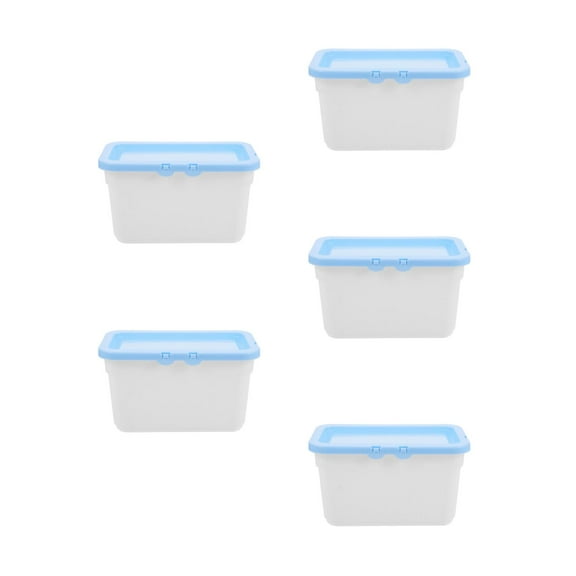 MLINS OUNONA 5pcs Laundry Pod Storage Box with Lid for Laundry Room Organizer and Dryer Sheets Container