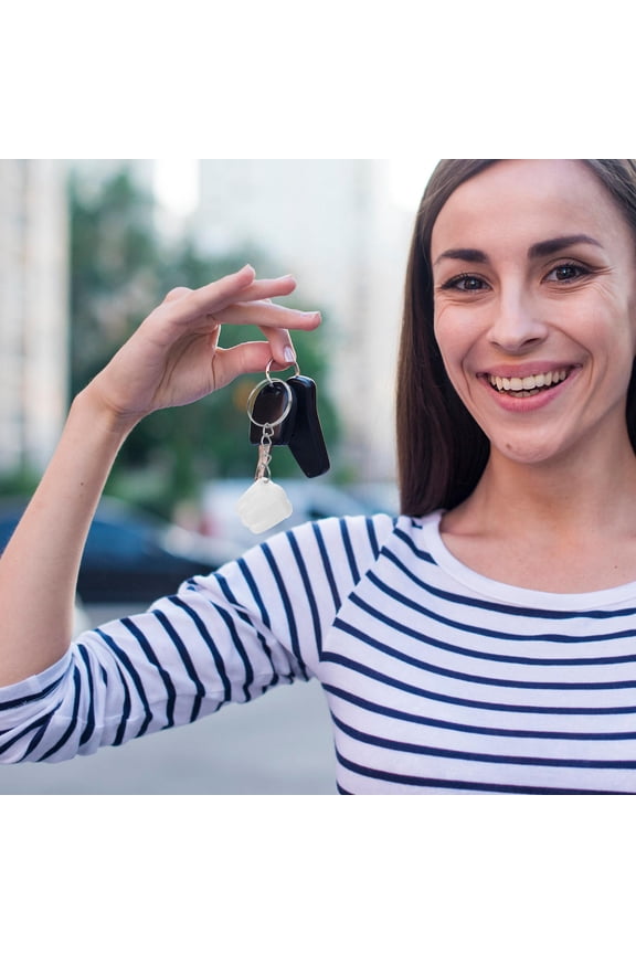 5pcs Tooth Shaped Holder Key Ring Tooth Keychain Pendant Teeth Saver Box Tooth Storage Box Cute Tooth Organizer Key Chain For Kids