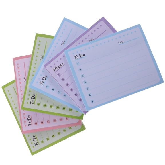 MLINS 6 Books Small Note Pads Multicolor Student Office