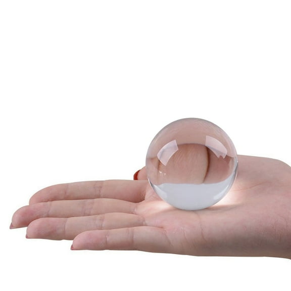 MLINS  6 Cm Crystal Display Artificial Glasses Ball Sphere Clear Decorative Balls