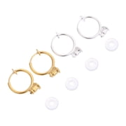 HEALEEP Transparent Invisible Clip- Earring Lifters with 12 Comfortable Ear Pads for Secure Fit