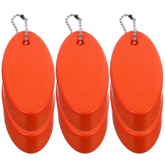 MLINS 6 Pcs Buoy Keychain Key Floaters Key Chain Lightweight Keychain 8X3.5cm