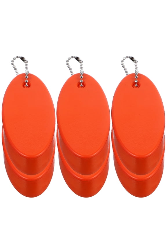 6 Pcs Buoy Keychain Key Floaters Key Chain Lightweight Keychain 8X3.5cm