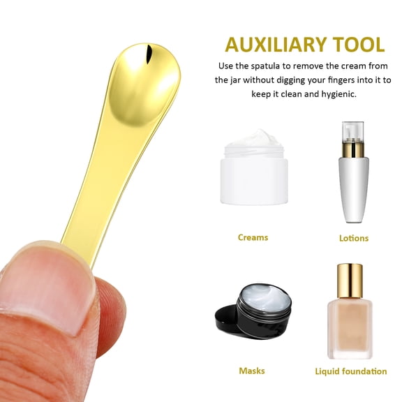 MLINS 6 Pcs Cosmetic Spatulas Facial Cream Mask Mixing Spoons Makeup Scoops Spatulas Beauty Skincare Tools