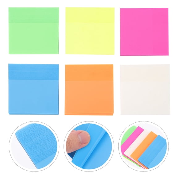 MLINS 6 Pcs Desk Accessories To-do-list Self-stick Notes Office