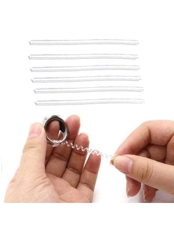 6 Pcs Invisible Ring Size Adjuster TPU Ring Guard Clear Ring Size Reducer for (Thin)