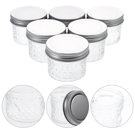 MLINS 6 Pcs Jar Sealed Bottle Set of Storage Containers Jam Bottles