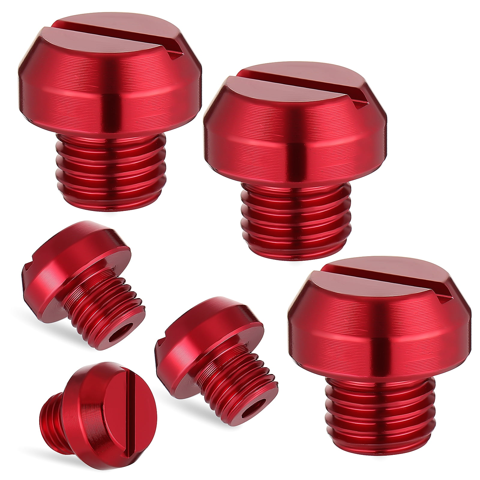 MLINS 6 Pcs Moped Motorcycle Mirror 1.80X1.80X1.80CM Red