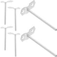 thumbnail image 1 of MLINS  6 Pcs Peg Board Hooks for Walls Pegboard Tool Holder Silver, 1 of 8