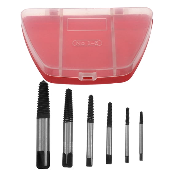 MLINS Raindrops 6pcs Multi Functional Screw Remover and Extractor Tool Set for Stripped and Broken Screws in Different Sizes