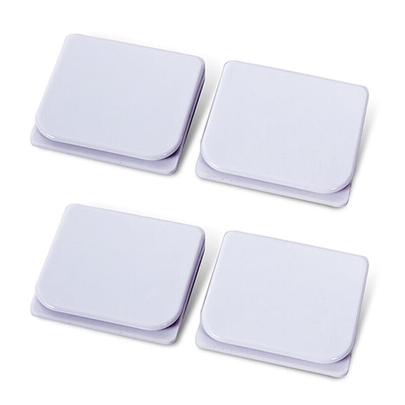 MLINS 6 Pcs Windproof Fixing Clip Shower Hooks for Curtain Splash White
