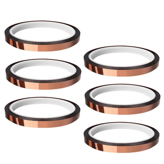 MLINS 6 Rolls Anti-scratch Tracer Tape Residual Glue-free Polyimide