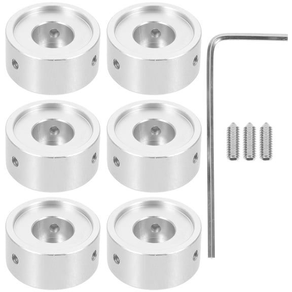 MLINS  6 Sets Pedal Footswitch Topper Guitar Effector Tools Nail Toenail Silver