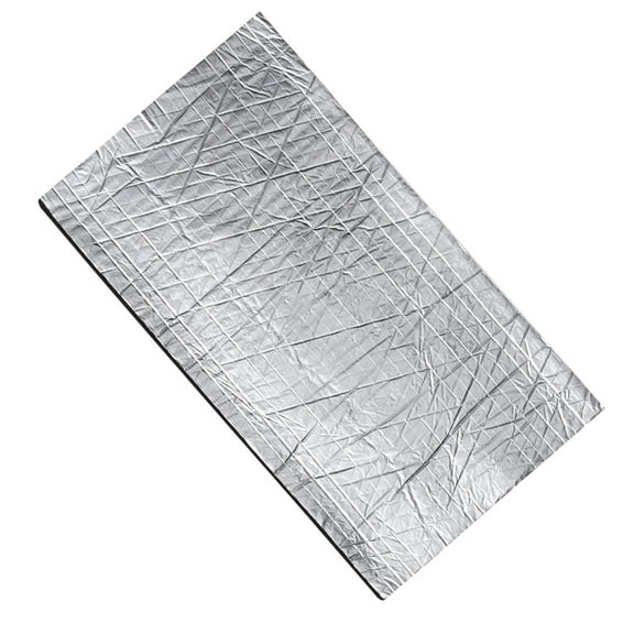 MLINS 6 Sheets Black Aluminum Foil Car Sound Insulation Cotton 1cm Thickness Easy to Install