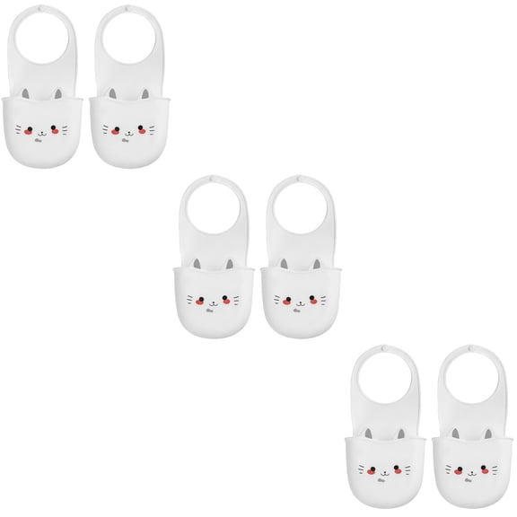 MLINS 6-Pack Silicone Sink Sponge Holders, Multi-Functional Kitchen Sponge Organizer for Household Cleaning and Storage