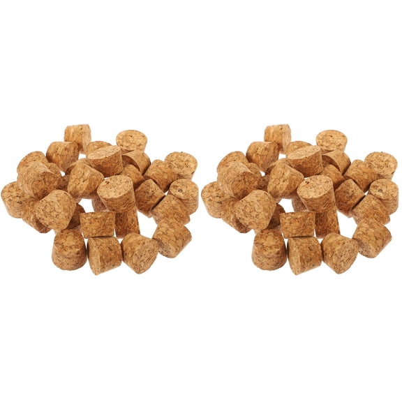Milisten Wood Bottle Cork Stoppers for Home 60Pcs 1.02X0.83X0.79In