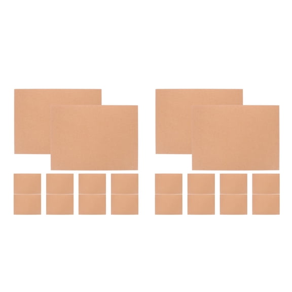 DINHEAROM Rigid Mailers Khaki Paper Self Seal Stay Flat for Office Documents and Photos