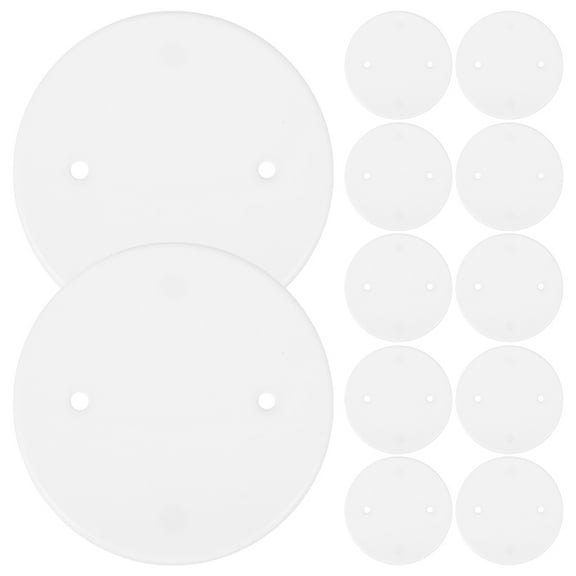 MLINS 60pcs Electrical Outlet Cover Replacement Round Electrical Panel Covers Ceiling Cover Plate
