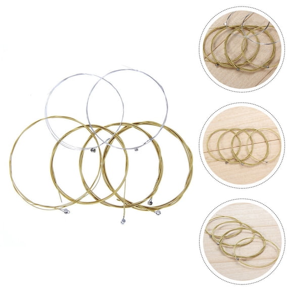 YUYUETIME 6Pcs Convenient Black Guitar Replacement for Folk Acoustic Guitar Use