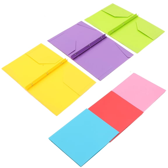 MLINS 6Pcs Portable File Folders Practical Document Organizers Large Capacity File Folders File Holders