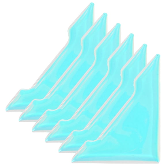 MLINS 6pcs Auto Door Guards Self-adhesive Anti-collision Car Door Corner Protector Stickers