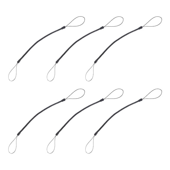 MLINS 6pcs Elastic Tether Lanyard for Touch Pens Retractable Spring Coil Strap Anti-Lose Stylus Pen Lanyard for Tethering Drawing Pen to Tablet Touchscreen