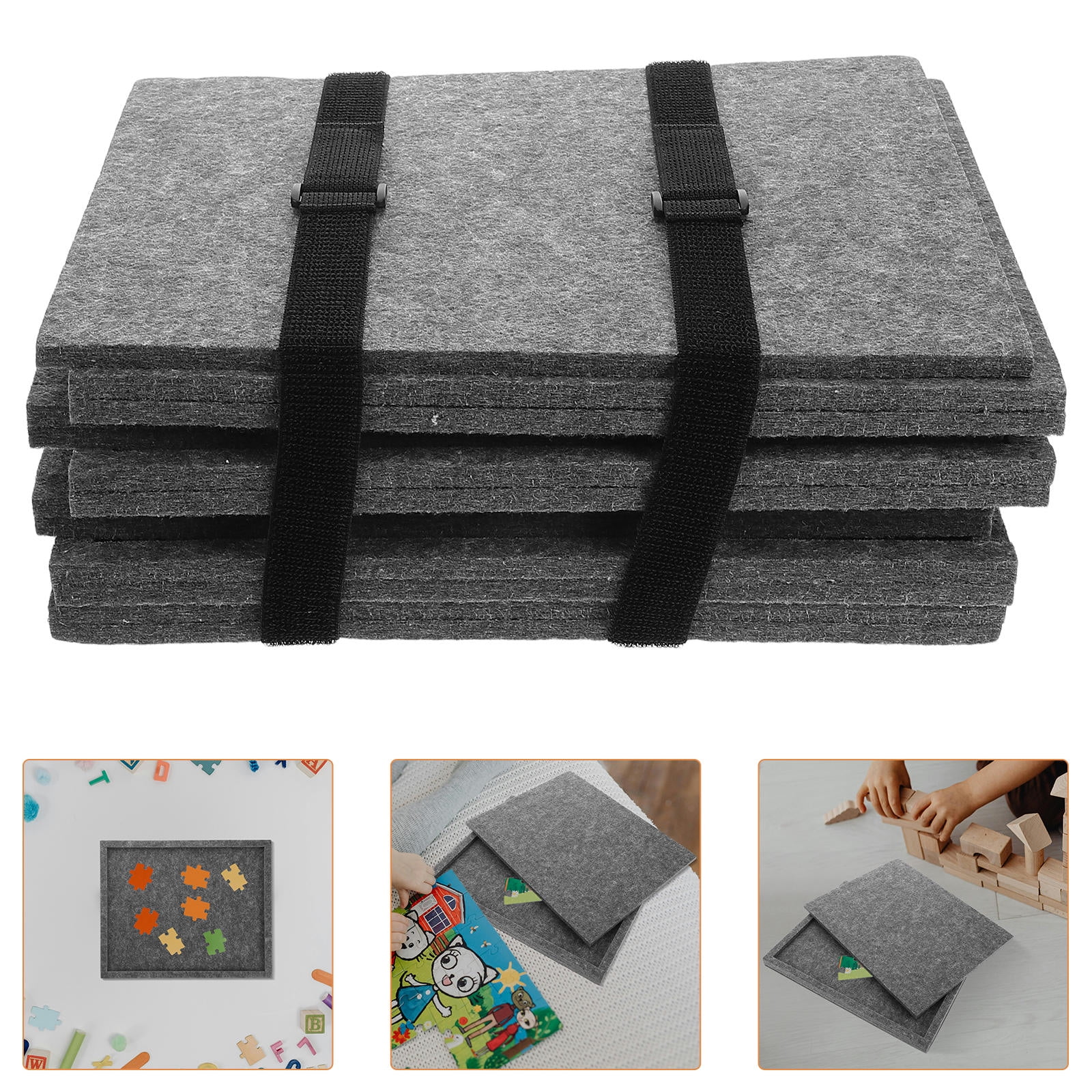 MLINS 6pcs Felt Stackable Puzzle Trays Portable Puzzle Piece Organizer For Kids And Adults Jigsaw Puzzle Sorting And Storage Solution For Home Use