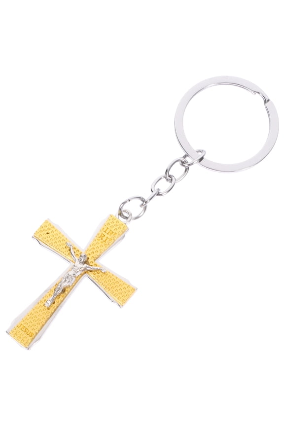 6pcs Keychain Cross Key Chain Bag Hanging Key Ring Cross Pendant Key Chain Bag Keychain