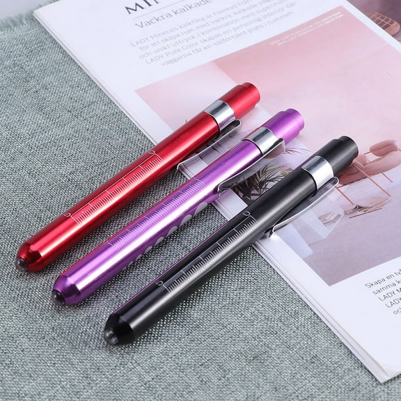 MLINS 6pcs Reusable LED with White and Warm Light Pupil Gauge (Random Color)