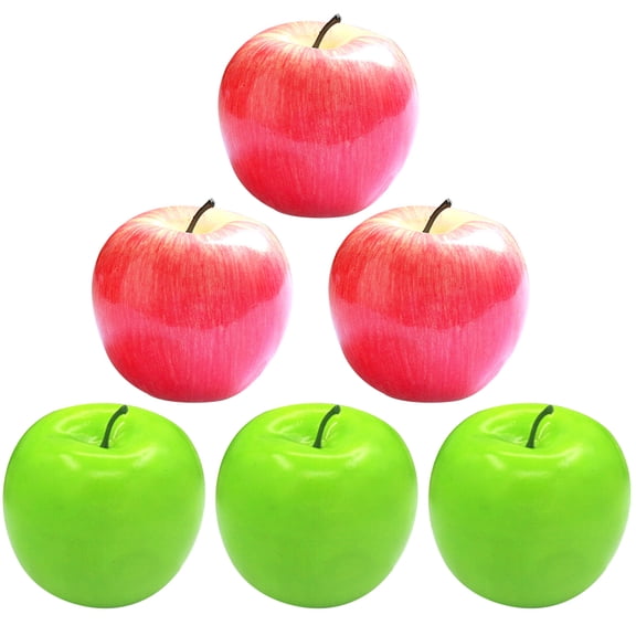 YUYUETIME 6Pcs Lifelike Foam Apple Models Artificial Centerpieces for Table Display
