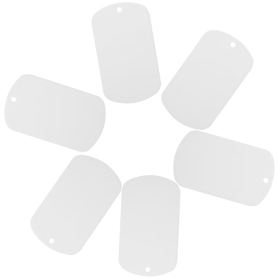 MLINS 6pcs Small Wall Mounted Sign Plates Office Business Door Signs DIY Engraving Plates