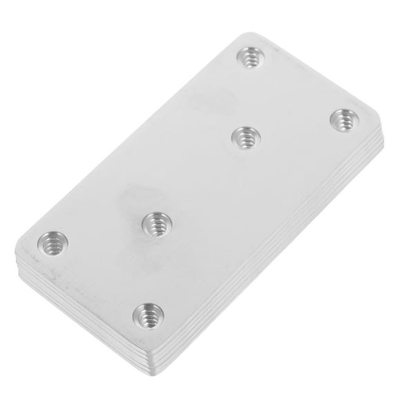 MLINS 6pcs Stainless Steel Flat Brackets Flat Corner Bracket Straight Mending Plates
