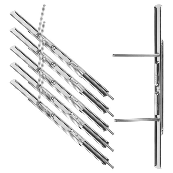 MLINS 6pcs Stationery Binder Fasteners Convenient Binding Spines File Binding Clips Metal Binder Fasteners