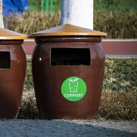 MLINS 6pcs Trash Classification Labels Aesthetic Stickers for Recycling Bins for Home and Public Spaces Trash Bin Stickers Labels