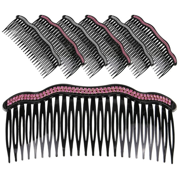 MLINS 7 Pcs Double Row Comb Lightweight Hair Accessories Glittering