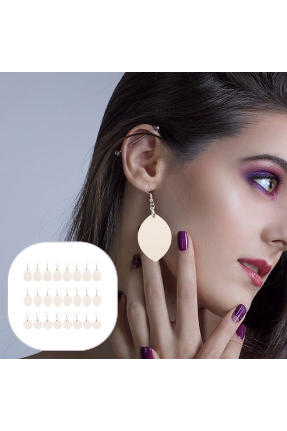 72 Pcs  Sublimation Blank Products DIY Sublimation Earrings Blank Pendants Teardrop Earrings