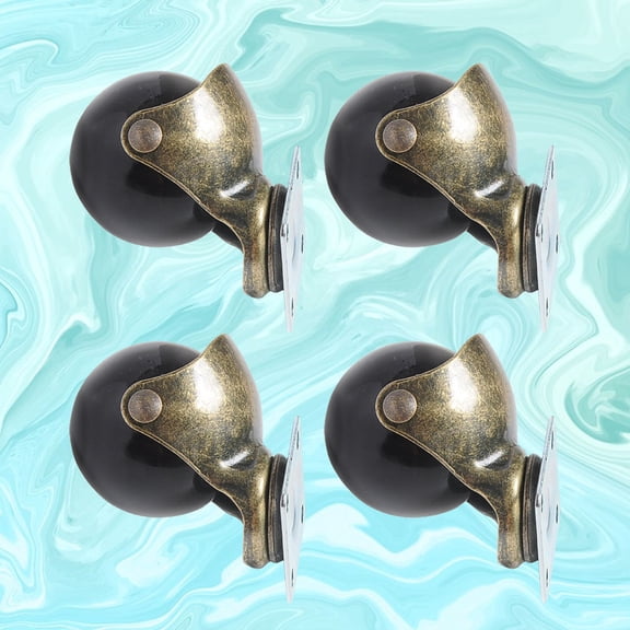 MLINS 8 PCS 1.5 Inch Office Chair Round Swivel Industrial Universal Wheels Mute Flat Base Casters