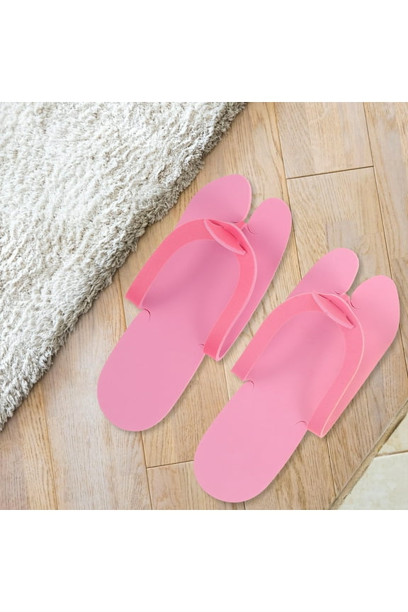 8 Pairs of EVA Flip-Flops Disposable Slippers for Spa Bathing Salon and Hotel Non-Slip Shower Slippers for Home Hotel and Travel Use