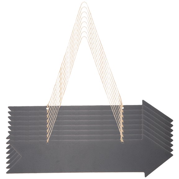 MLINS  8 Pcs Arrow Sign Outdoor Chalk Board Large Chalkboard Signs Office Black