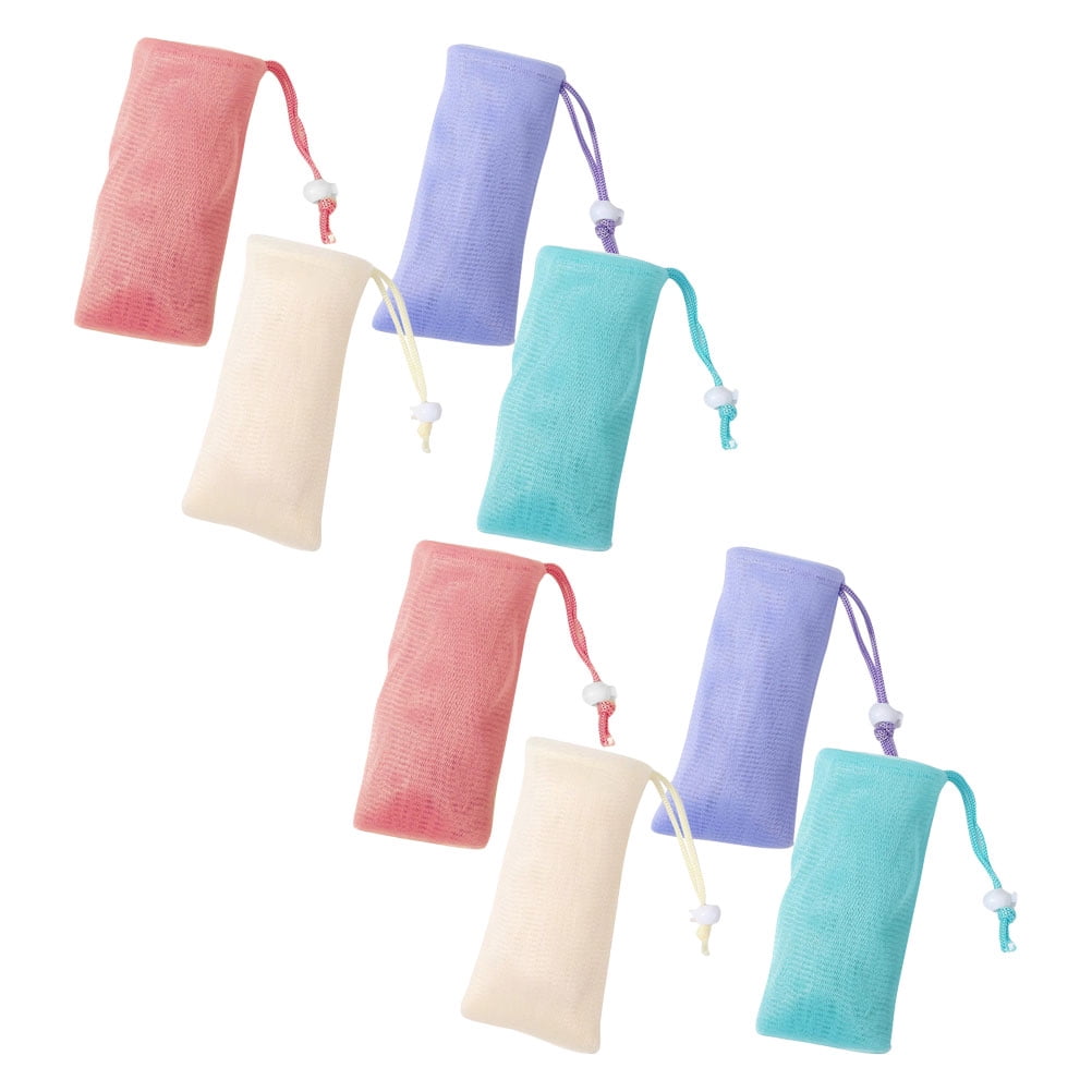 MLINS 8 Pcs Bathing Bubble Bag Rope Soap Net Handmade Anti-slip Travel ...