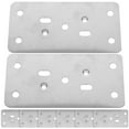thumbnail image 1 of MLINS  8 Pcs Cabinet Door Repair Board Locks Knob with Deadbolt Silver, 1 of 8