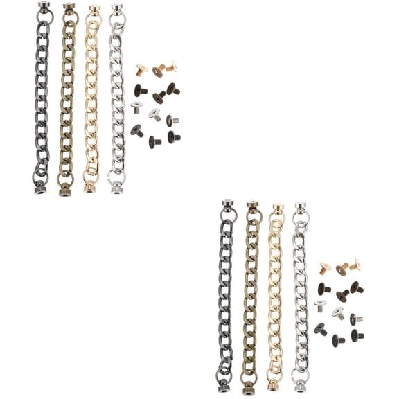 YUYUETIME DIY Phone Case Chain, Finger Strap, Assorted Colors, Durable and Easy Install - 8Pcs