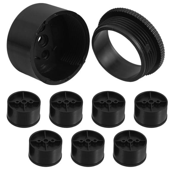 MLINS 8 Pcs Garage Cabinet Adjustable Feet Legs for Leveling Black