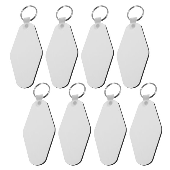 MLINS 8 Pcs Heat Tags Sailing Boat Ornaments 10.70X4.50X0.30CM White