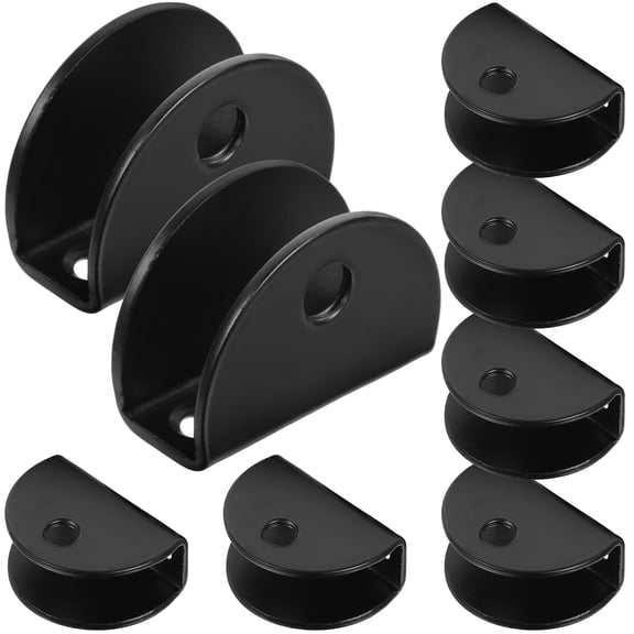 MLINS 8 Pcs Mirror Mounting Clips Floating Shelf Clamps Glass Bracket