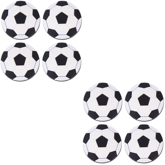 MLINS 8 Pcs Rubber Football Shaped Door Pull Bar Plastic Simple Handle Fashion Drawer Door Knob Practical Furniture Wardrobe Grip with Nails for Kids Room