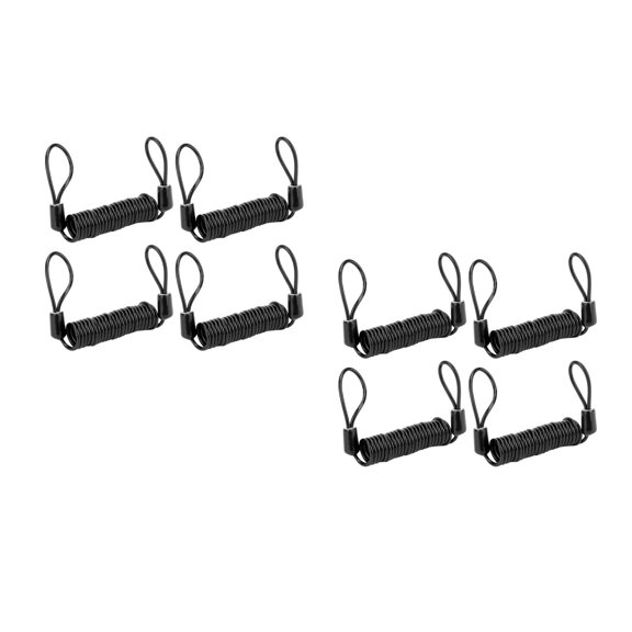 MLINS 8 Pcs  Useful Lock Wires Brake Lock Reminder Wires Motorcycle Supplies (Black)