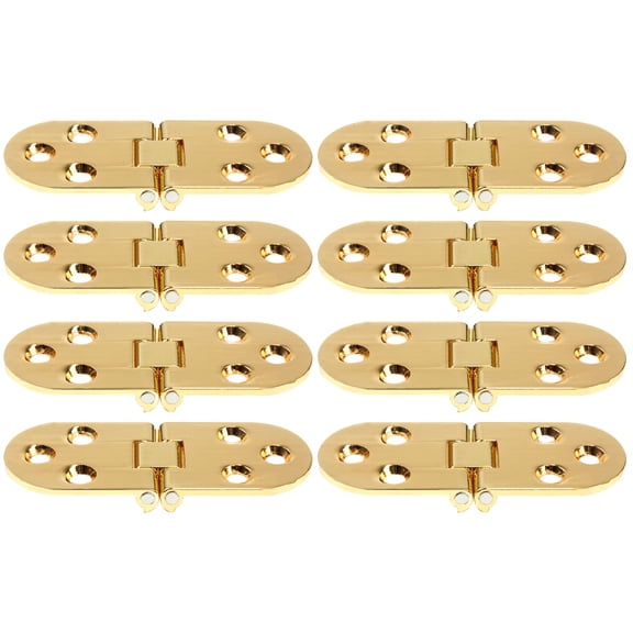 MLINS 8 pcs Folding Table Hinge Small Hinges 180 Degree Hinge Flipping Tops Hinges