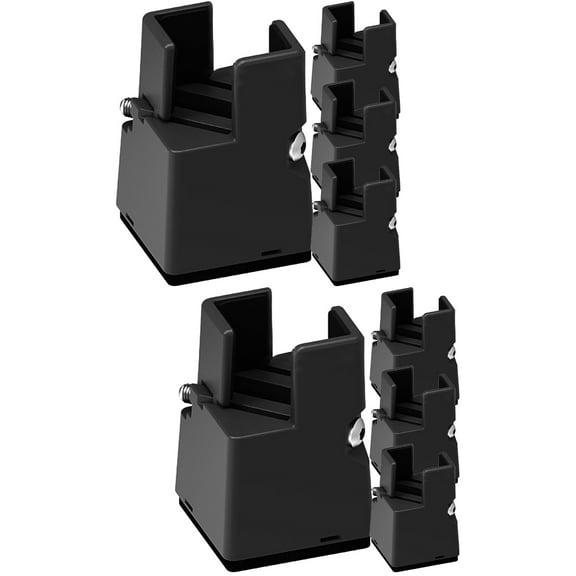 MLINS 8 pcs Platform Bed Riser Bed Raising Block 22-42mm Adjustable Bed Riser Block