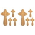 thumbnail image 1 of MLINS 8 pcs  Prayer Wooden Crosses Desktop Small Cross Holding Cross Christian Catholicism Cross, 1 of 8